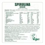 Etykieta produktu Spirulina Aurospirul 100 g w proszku
