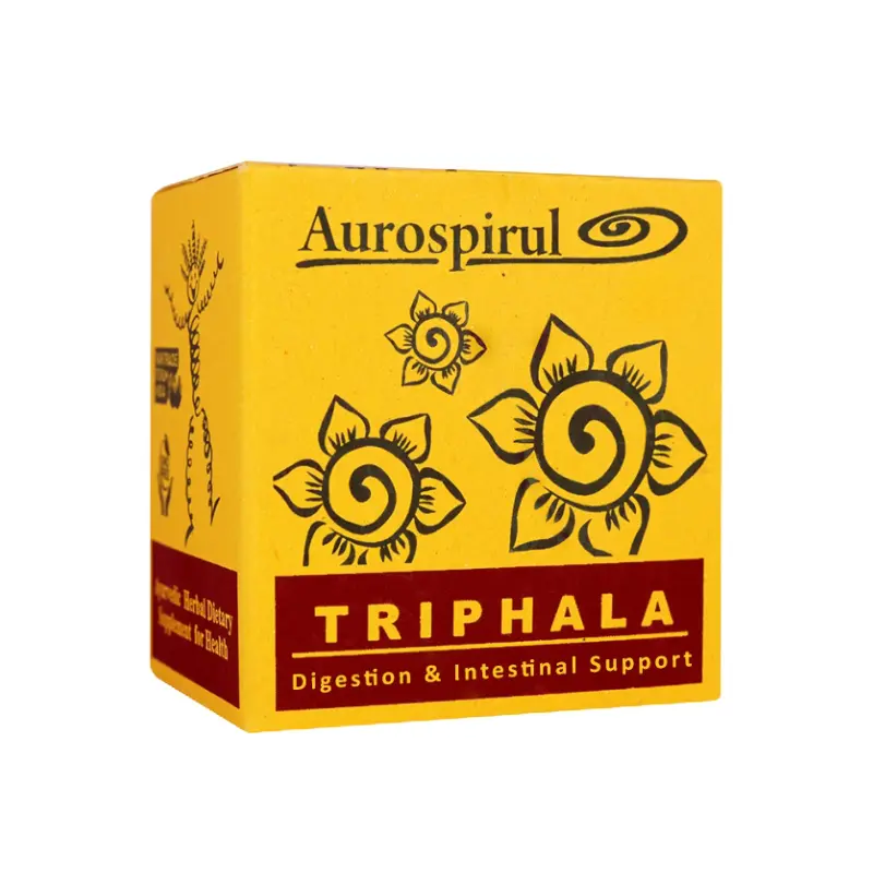Triphala Aurospirul 100 kapsułek – opakowanie produktu