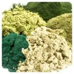 Składniki AV SuperGreens oraz certyfikat India Organic