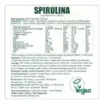 Etykieta produktu Spirulina Aurospirul 500 kapsułek