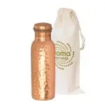 butelka miedziana na wode mlotkowana 600ml moma ayurveda