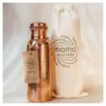 butelka miedziana na wode grawer antyczny 600ml moma ayurveda