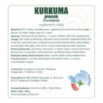 Etykieta produktu Kurkuma Aurospirul 100 g w proszku