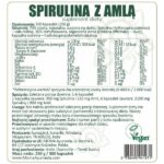 Spirulina z Amlą 500 kapsułek etykieta 6.2025