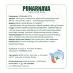 Etykieta produktu Punarnava Aurospirul 100 kapsułek