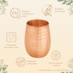 Kubek miedziany owalny 300 ml