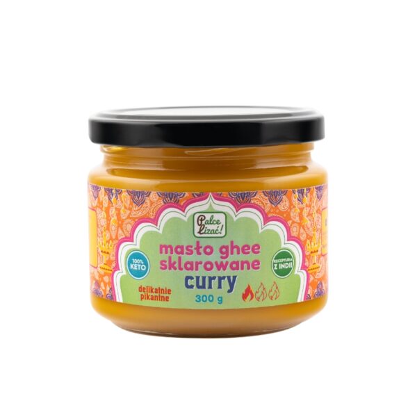 Masło sklarowane Ghee Curry delikatnie pikantne | 300g | Palce Lizać