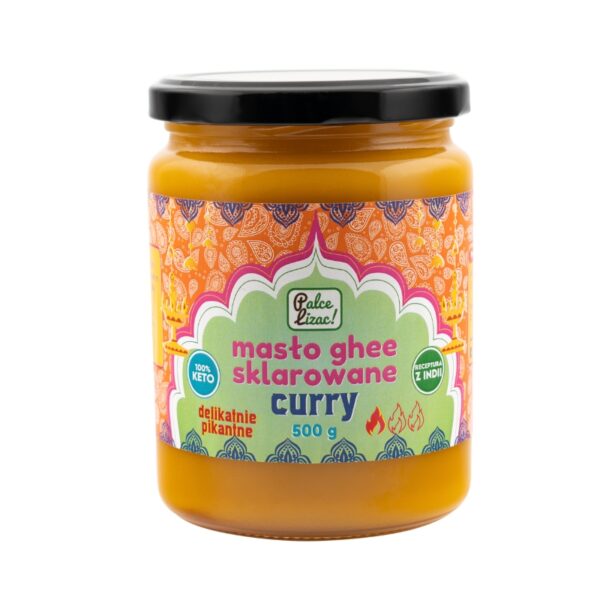 Masło sklarowane Ghee Curry delikatnie pikantne | 500g | Palce Lizać