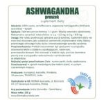Etykieta produktu Ashwagandha Aurospirul 100 g w proszku