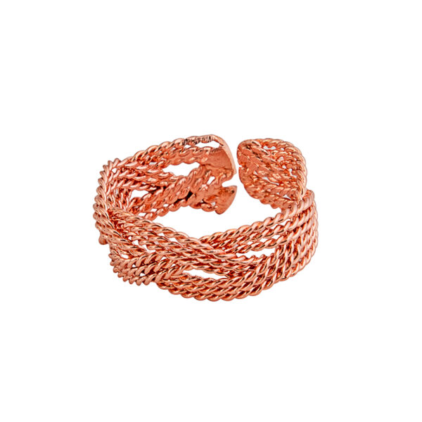 Pierścionek miedziany pleciony R8_1_5905771174767